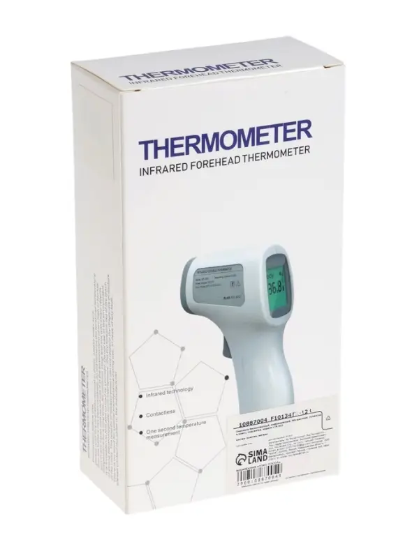 Пирометр бесконтактный LTR 002, инфракрасный, ЖК-дисплей, 2хААА(не в комп), подсветка