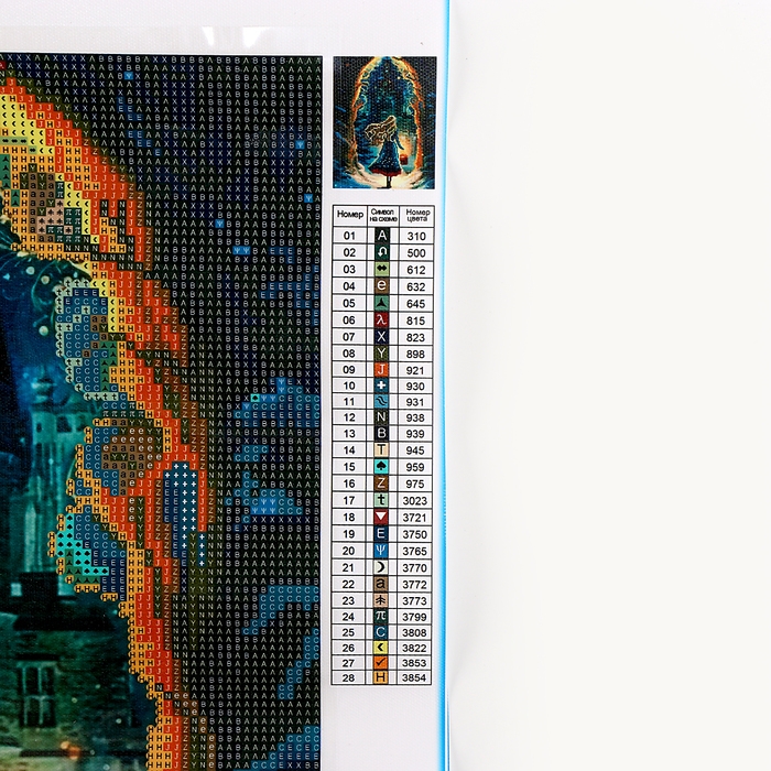 Новогодняя алмазная мозаика с частичным заполнением на холсте «Новый год. Сказка», 30 х 40 см Новогодняя алмазная мозаика с частичным заполнением на холсте «Новый год. Сказка», 30 х 40 см