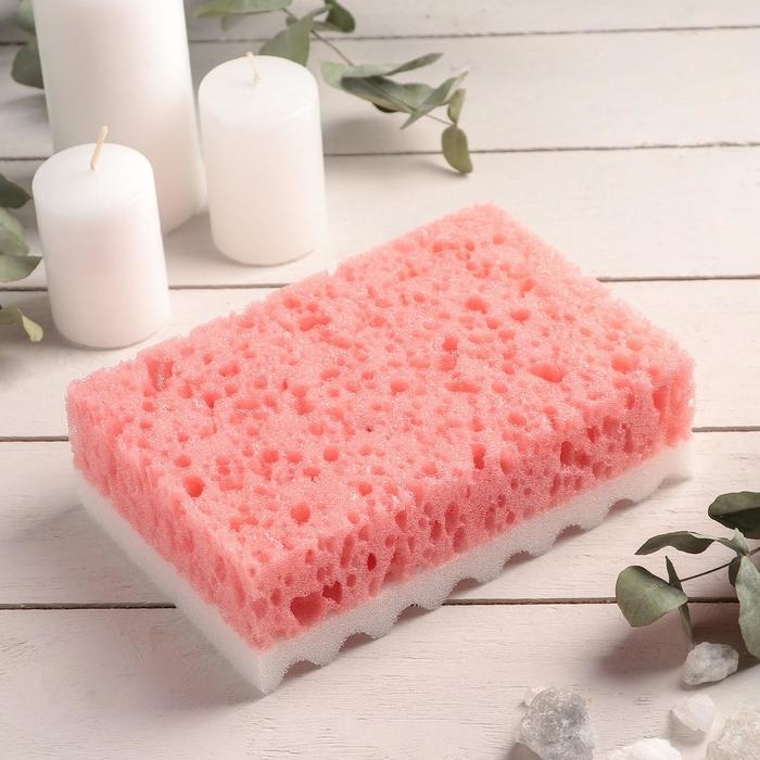 Губка для тела массажная &laquo;Совершенство&raquo;, 16,5&times;10,5&times;5 см, МИКС