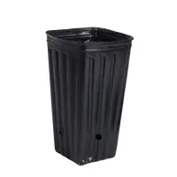 Пакет для рассады, 1,5 л, 11 &times; 11 см, h = 20 см, полиэтилен, чёрный, Greengo