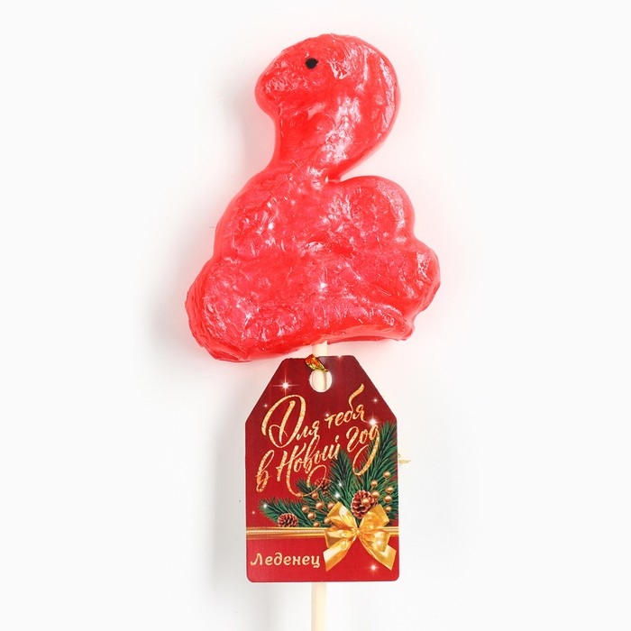 Леденец на палочке, в форме змеи «Для тебя в новый год», 35 г Леденец на палочке, в форме змеи «Для тебя в новый год», 35 г