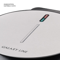 Вафельница электрическая Galaxy LINE GL 2987, 1200 Вт, антипригарное покрытие, чёрно-серая Вафельница электрическая Galaxy LINE GL 2987, 1200 Вт, антипригарное покрытие, чёрно-серая