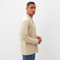 Футболка с дл. рукавом мужская MINAKU цвет бежевый, р-р 44 Футболка с дл. рукавом мужская MINAKU цвет бежевый, р-р 44