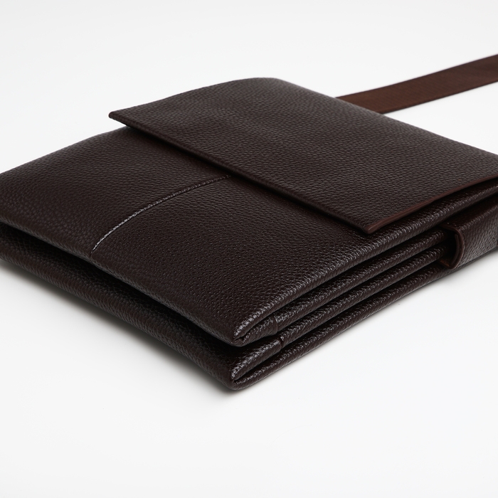 Сумка мужская через плечо TEXTURA, наружный карман, цвет коричневый Сумка мужская через плечо TEXTURA, наружный карман, цвет коричневый