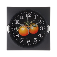 Часы настенные для кухни "Фрукты", для дома и дачи, 15 х 15 см, d-13 см