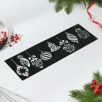 Трафарет для торта новогодний &laquo;Игрушки&raquo;, 32&times;10 см, пластик