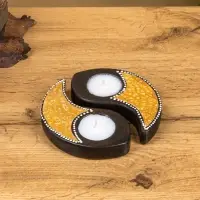 Набор свечей "Инь Янь" керамика, 13х13х2 см