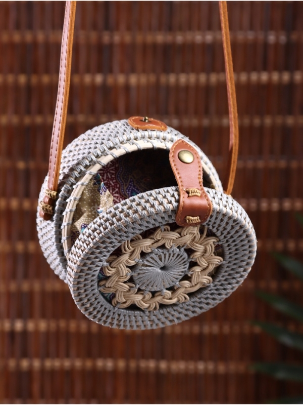 Сумка плетеная ротанг Сумка плетеная ротанг "Мандала", 15х6х60 см