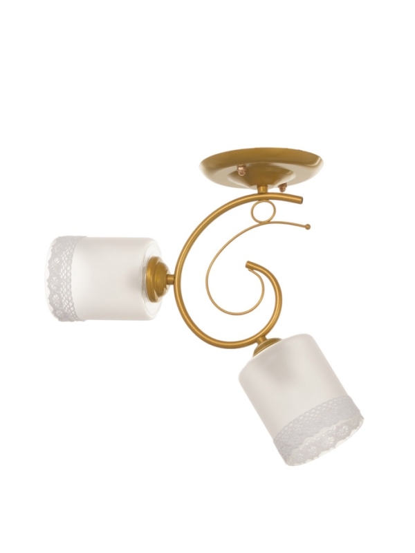 Люстра "Оливия" 2хЕ27 40т золото шампань 40х15х25 см BayerLux