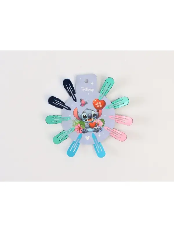 Заколка для волос 10 шт, Стич