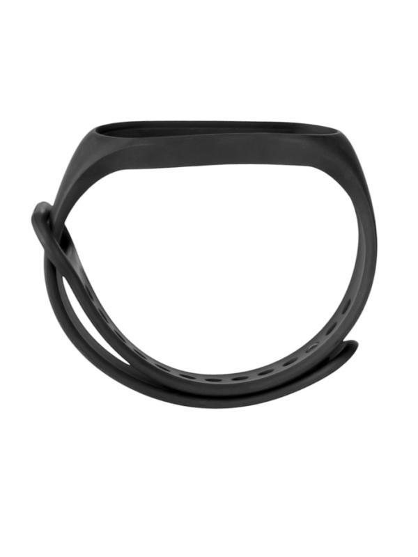 Ремешок Luazon для фитнес-браслета Mi Band 5/6/7, черный