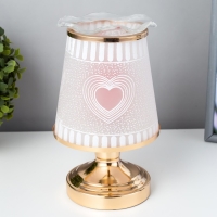 Аромасветильник сенсорный "Сердце" G9 35Вт золото 13х13х20 см RISALUX Аромасветильник сенсорный "Сердце" G9 35Вт золото 13х13х20 см RISALUX