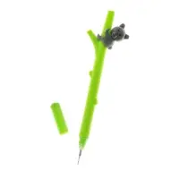 Ручка - прикол Calligrata &laquo;Мишка на бамбуке&raquo;, гелевая, МИКС