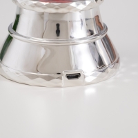 Лава лампа &laquo;Снеговик&raquo; LED 3хААА, USB серебро 6,5х8х23,7см