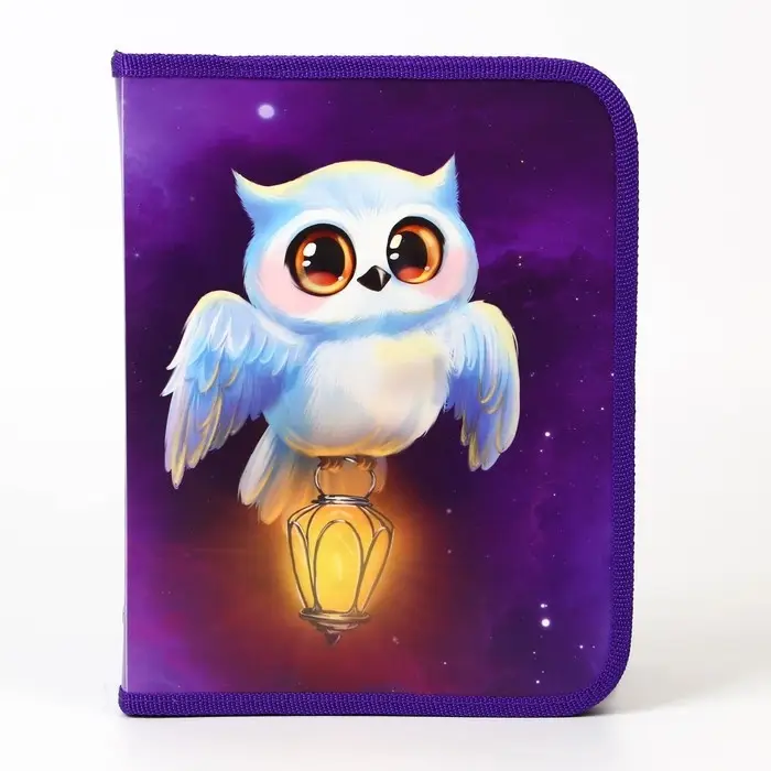 Папка для тетрадей, А5, пластиковая, 18&times;23&times;2.5 см &laquo;Совушка&raquo;