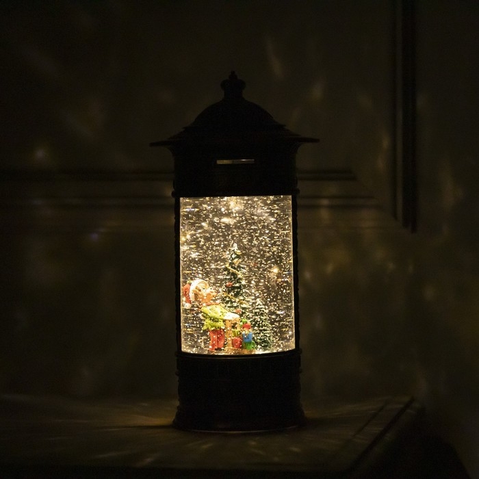 Светодиодная фигура «Фонарь с эльфом» 14 × 27 × 14 см, пластик, батарейки ААх3 (не в комплекте), USB, свечение тёплое белое Светодиодная фигура «Фонарь с эльфом» 14 × 27 × 14 см, пластик, батарейки ААх3 (не в комплекте), USB, свечение тёплое белое