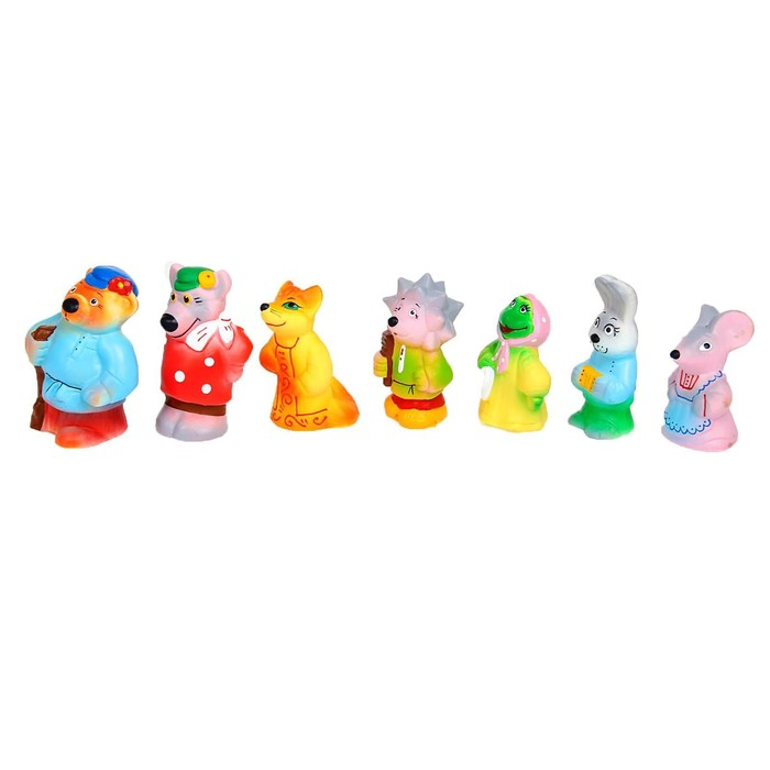 Набор резиновых игрушек &laquo;Теремок&raquo;, 7 шт.