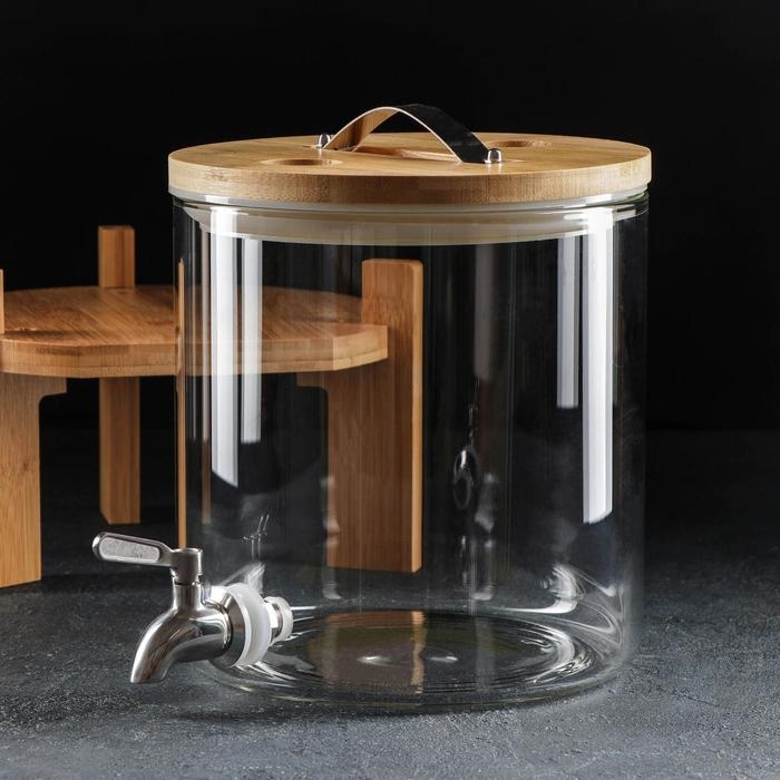 Диспенсер для напитков на подставке &laquo;Банка&raquo;, 5 л