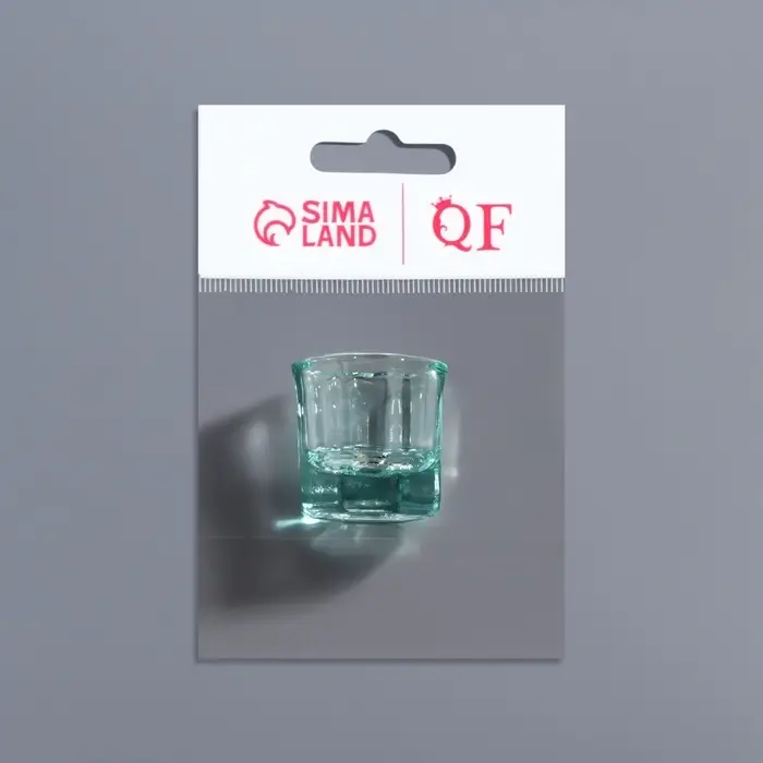 Стаканчик стеклянный для смешивания краски, 3&times;3 см, прозрачный