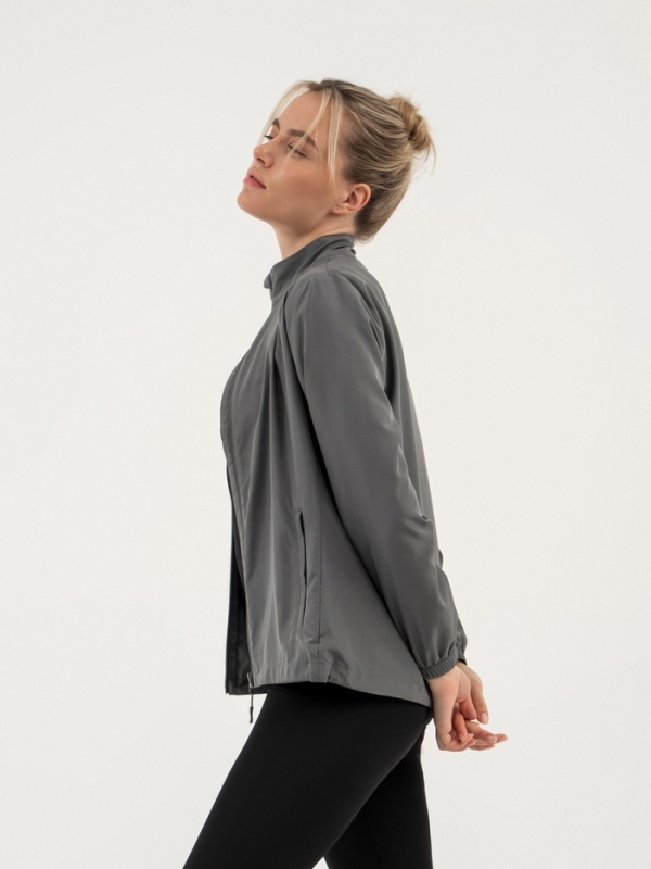 Ветровка женская Resport, р. 48, цвет серый, спортивная Ветровка женская Resport, р. 48, цвет серый, спортивная