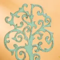 Панно "Древо" МДФ, 30х20х1 см, бирюзовый