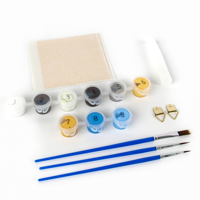 Картина по номерам на холсте с подрамником и поталью на новый год &laquo;Змеи день и ночь&raquo;, 20 х 30 см, символ года 2025, новогодний набор для творчества