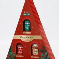 У_Winter Melody Набор в треугольной HNY, 3 геля для душа по 100 мл (10872543)