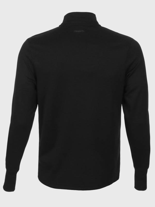 Лонгслив мужской Resport, на молнии, р. 54, цвет чёрный, базовый, с длинным рукавом