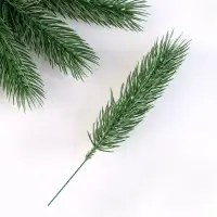 Литая веточка, зелёная, 22 &times; 4 см, набор 20 шт.