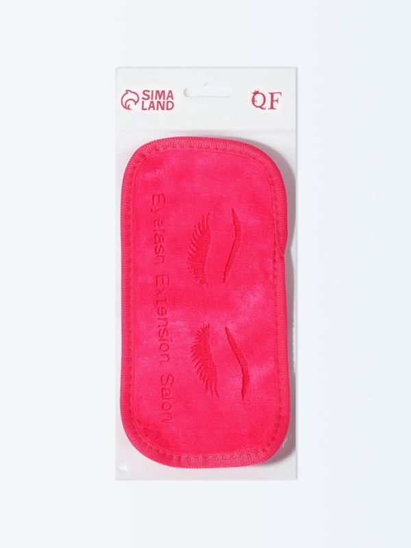 Подушечка д/мастеров по наращ ресниц 19,5*9,5см полиэстер розовый пакет QF Подушечка д/мастеров по наращ ресниц 19,5*9,5см полиэстер розовый пакет QF