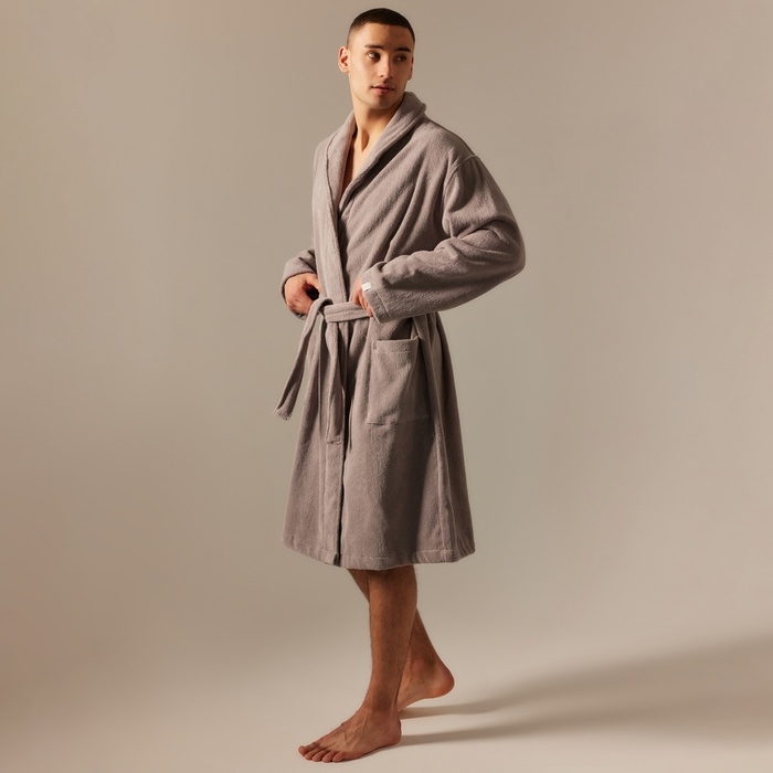 Халат махровый мужской SL HOME: Basic Халат махровый мужской SL HOME: Basic "Софт Мист", размер S, 100% хлопок, 420 г/м2