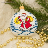 Набор новогодних шаров "Морозный" (набор 4 шт) 7,5 см Набор новогодних шаров "Морозный" (набор 4 шт) 7,5 см