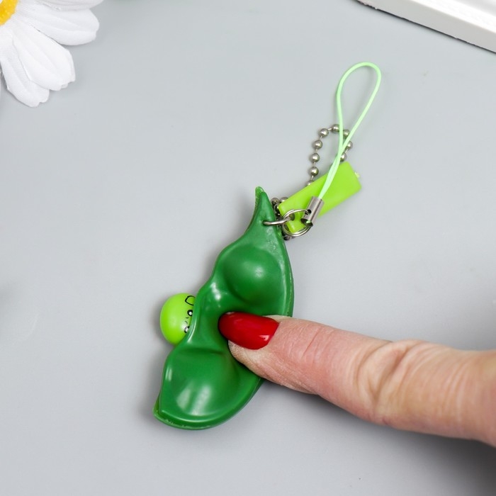 Брелок резина "Горошек" выдавливается 2х7 см