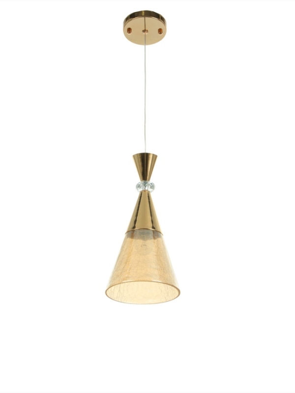 Светильник &laquo;Рианна&raquo; 1х40Вт Е27 золото 15х15х30+100см