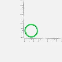 Карабин-кольцо Claus, L, зеленый неон