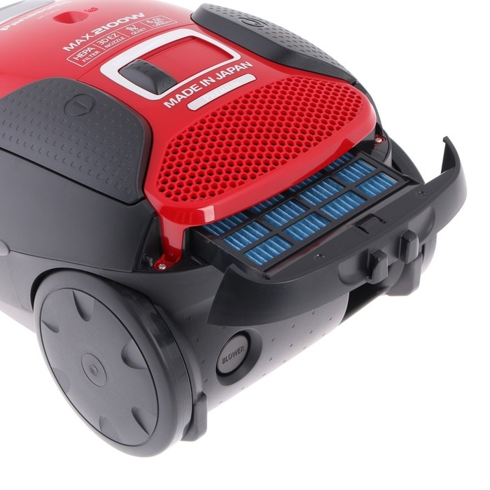 Пылесос PANASONIC MC-CJ915R, мешок, 2100 Вт, 6 л, шнур 5 м, красный Пылесос PANASONIC MC-CJ915R, мешок, 2100 Вт, 6 л, шнур 5 м, красный