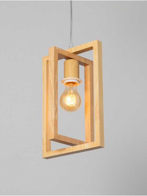 Светильник BayerLux ЭКО "Кира" 1х40Вт Е27 коричневый 20х20х100см