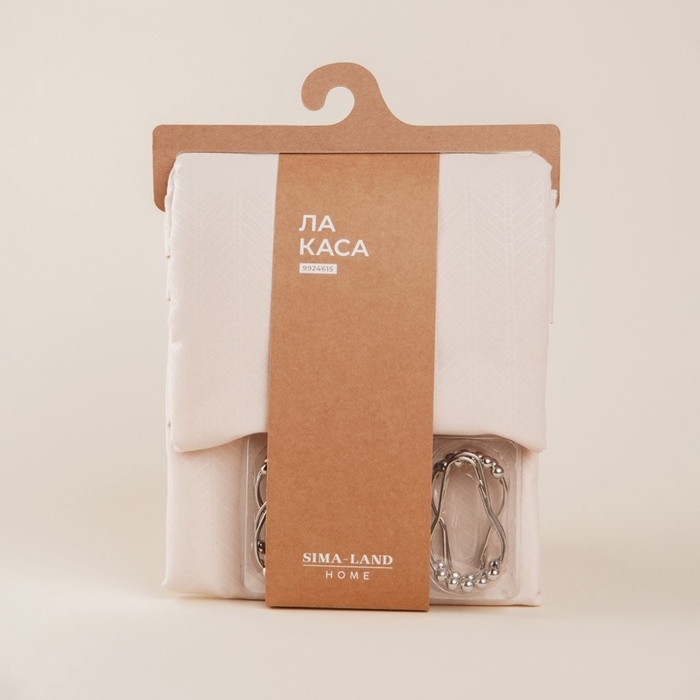 Штора для ванной SL Home, с люверсами, полиэстер, 200&times;200 см, розовые