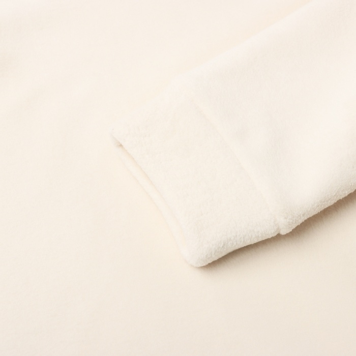 Костюм флисовый (худи и брюки) детский MINAKU: Fleece Soft, цвет бежевый, рост 134 см