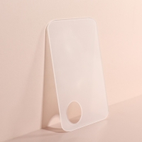 Палитра для смешивания косметики, 10 × 15 см, с отверстием, цвет прозрачный матовый Палитра для смешивания косметики, 10 × 15 см, с отверстием, цвет прозрачный матовый