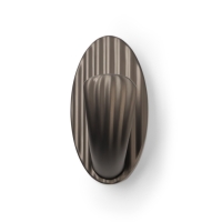 Крючок мебельный CAPPIO SEA, однорожковый, цинк, цвет графит Крючок мебельный CAPPIO SEA, однорожковый, цинк, цвет графит