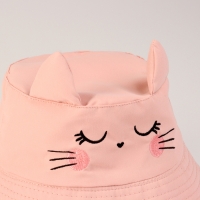 Панама детская для девочки &laquo;Котик&raquo;, с ушками, р-р 48-50