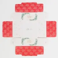 Коробка для кондитерских изделий с пластиковой крышкой &laquo;Паттерн&raquo;, 12 х 6 х 11,5 см