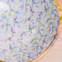 Салатник "Оттенки сирени" дерево манго 29х29х11 см