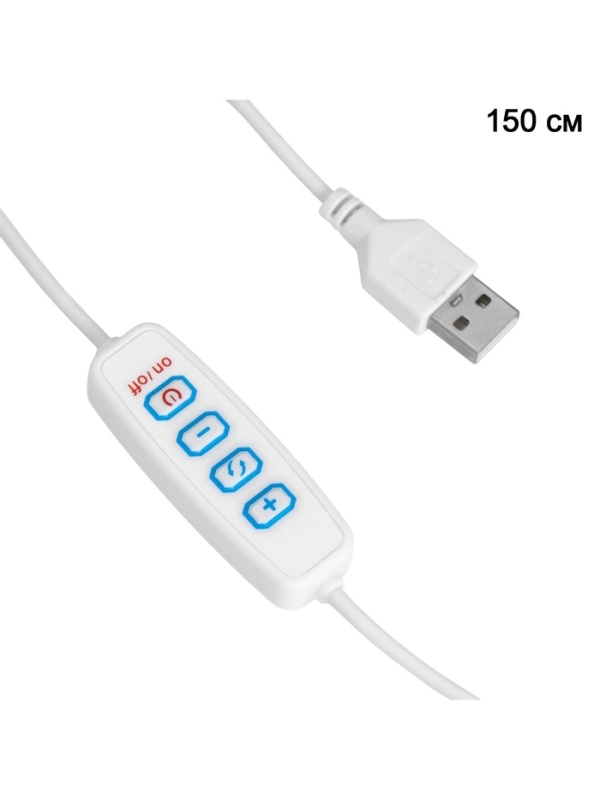 Светильник настольный "Глянец" LED 3Вт USB диммер/провод 1,5м 14х14х20см
