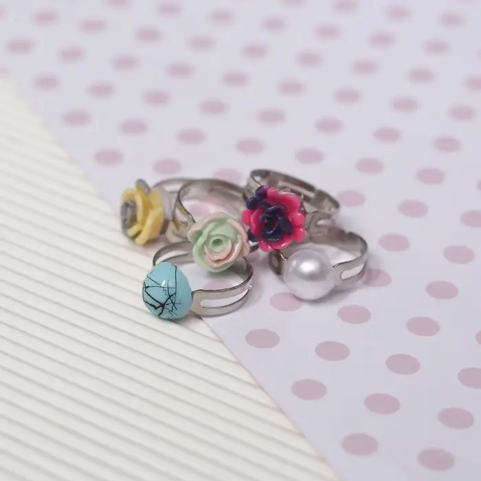 Кольцо детские &laquo;Ассорти&raquo; лилии, форма МИКС, цвет МИКС