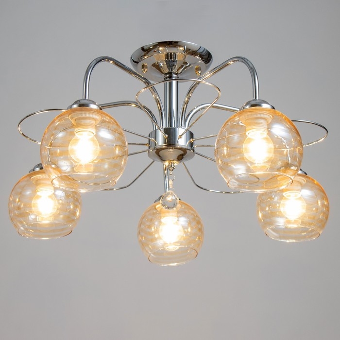 Люстра "Анрия" 5хЕ27 40Вт хром 59х59х30 см BayerLux