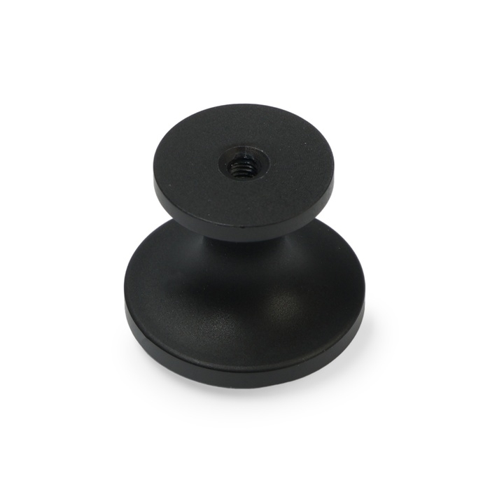 Ручка-кнопка CAPPIO RK148, d=30 мм, цвет черный, 8 шт.