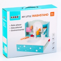 Игровой деревянный набор &laquo;Умывальник&raquo; 26,5 &times; 25,5 &times; 33,5 см