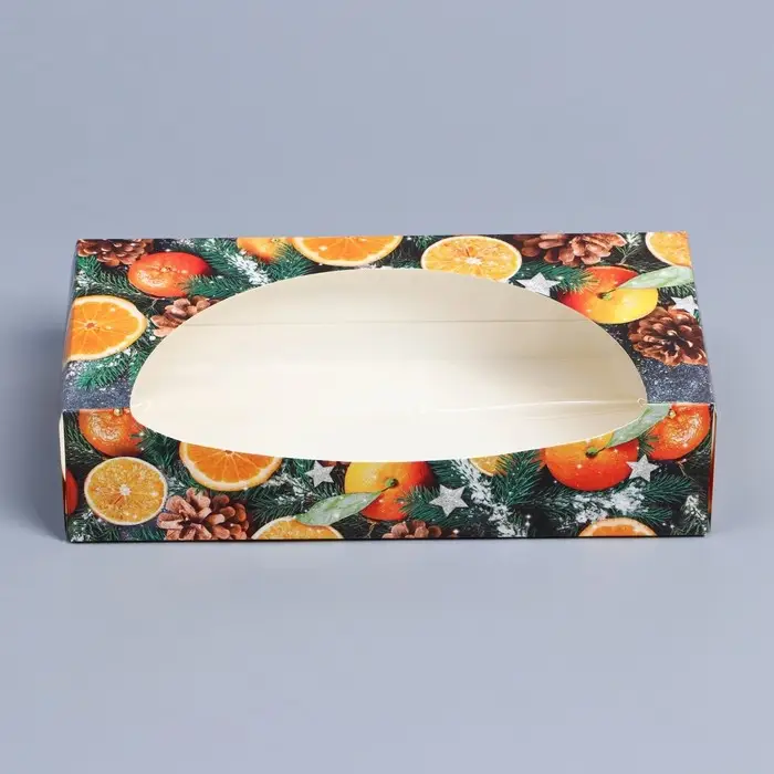Коробка складная &laquo;Мандарины&raquo;, 20 x 10 x 5 см